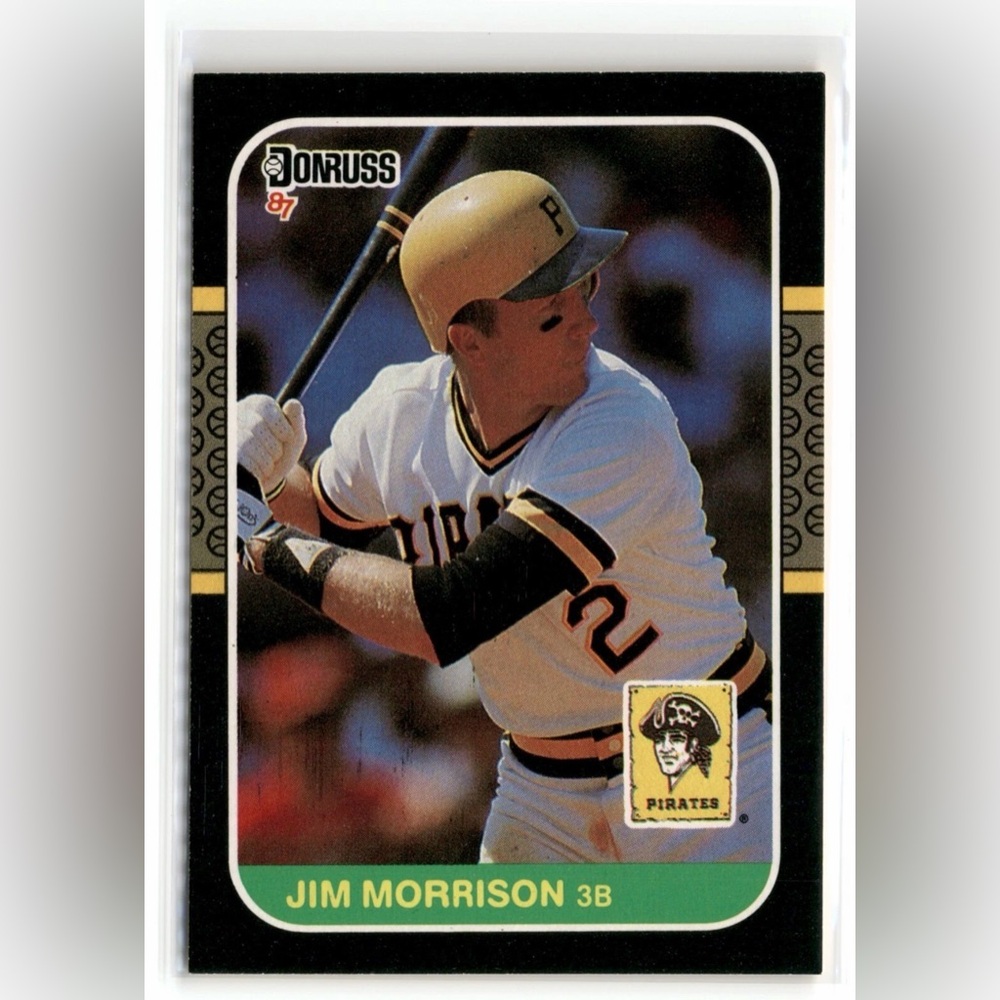 1987 Donruss - Jim Morrison #484 Pittsburgh Pirates Baseball Card NM - Picture 3 of 6